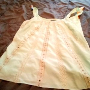 COPY - White House black market medium turquoise beaded blouse